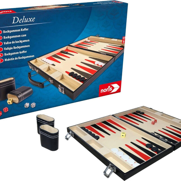 Noris 606101712 – Deluxe Backgammon, il classico del gioco in pratica valigetta