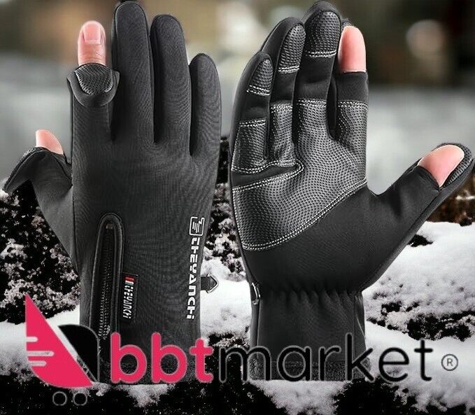 Winter Handschuhe Damen Herren Fahrrad Thermo Handschuhe Wasserdicht Touchscreen