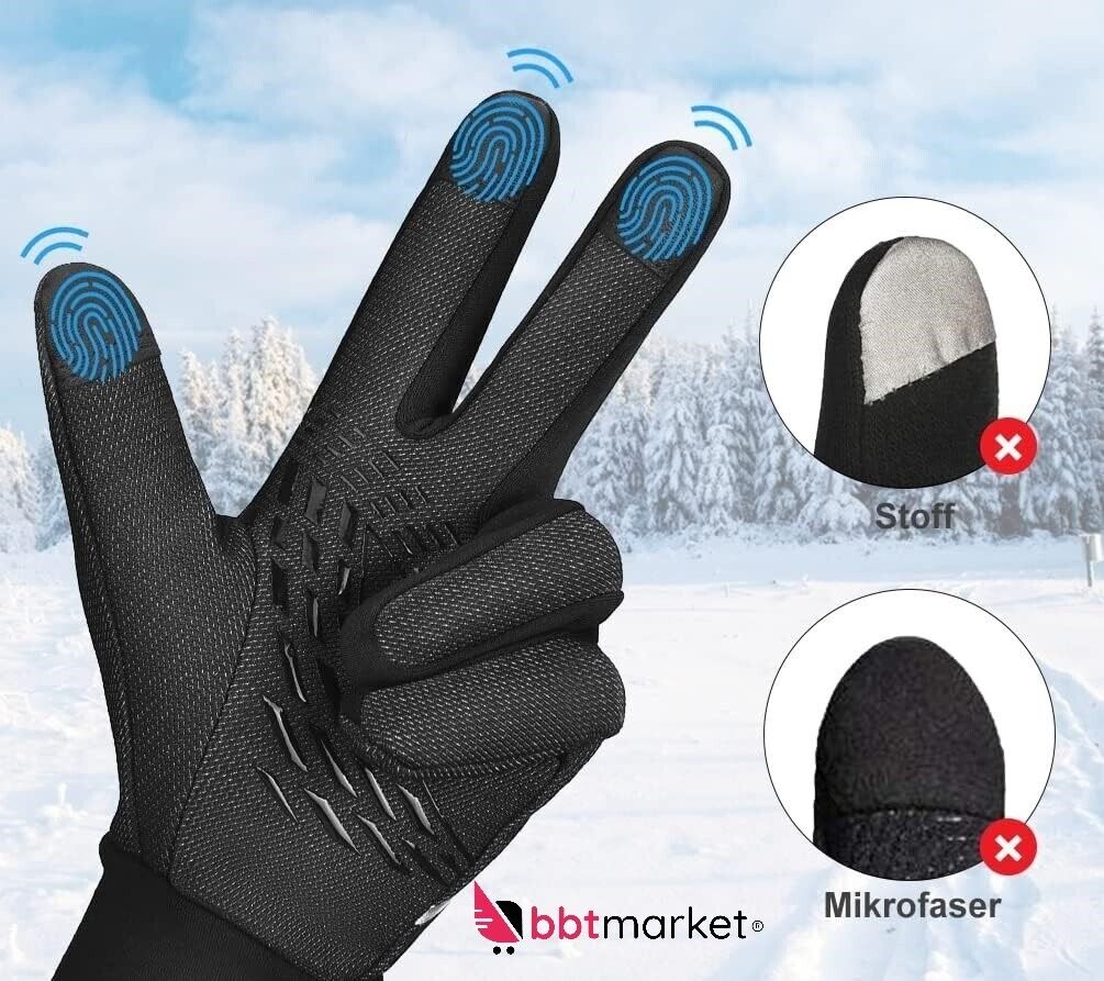 Thermo Touchscreen Winter Handschuhe Damen Herren Unisex Warme Windproof Fahrrad