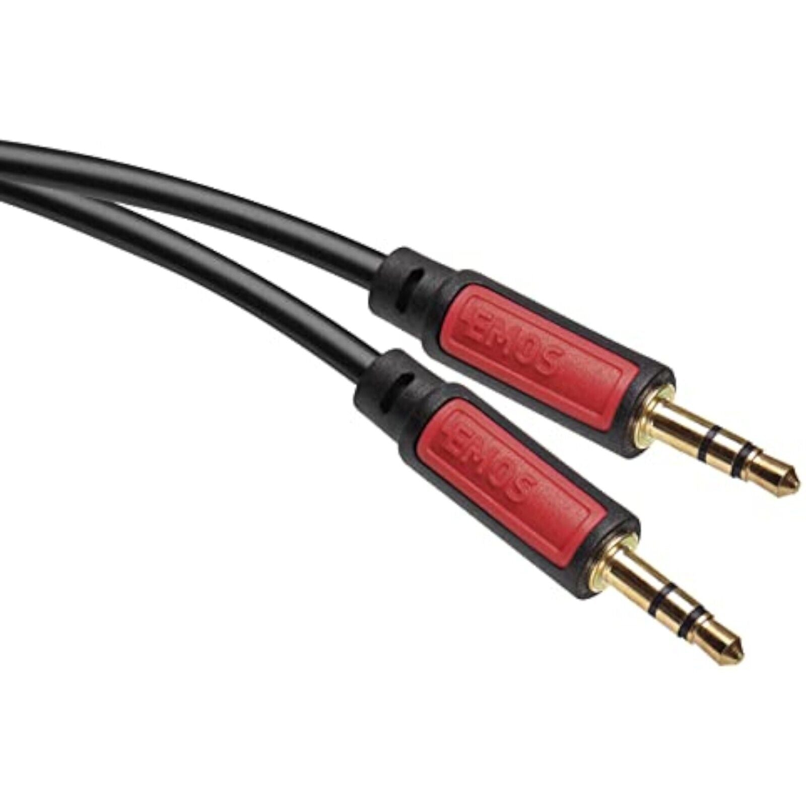 EMOS Klinkenkabel Stereo 3,5 mm Jack, Klinke auf Klinke 2x Stecker, 3m AUX-Kabel