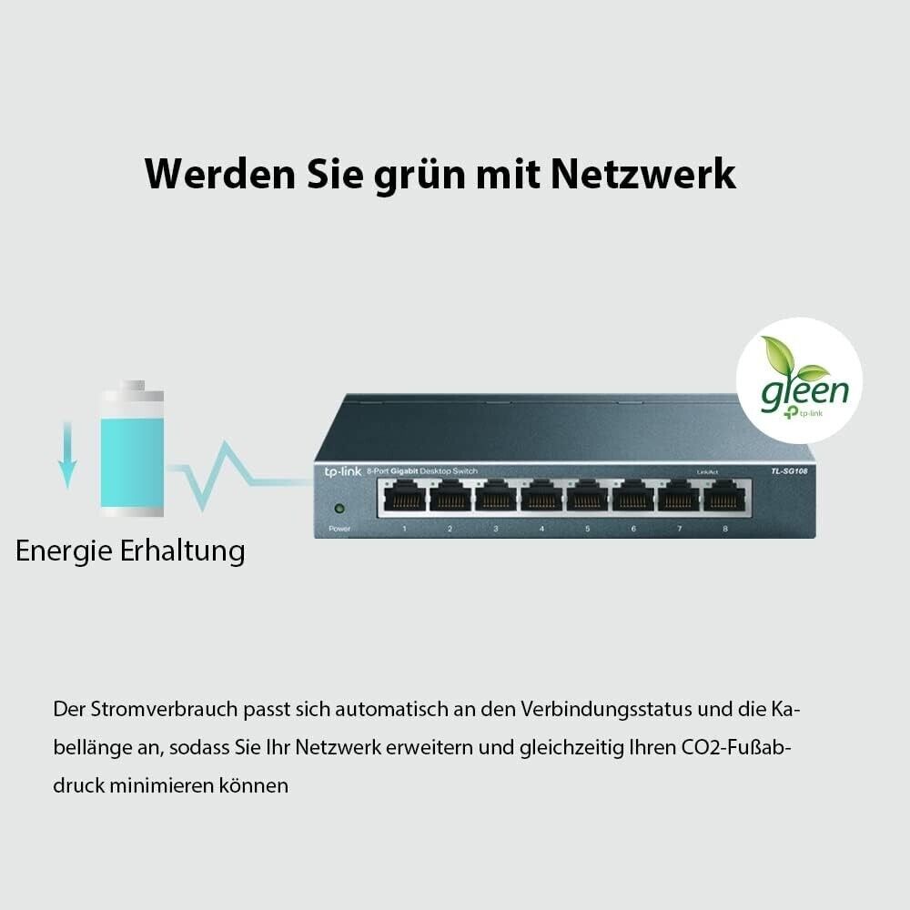 TP-Link TL-SG108 8-Port Gigabit Netzwerk Switch