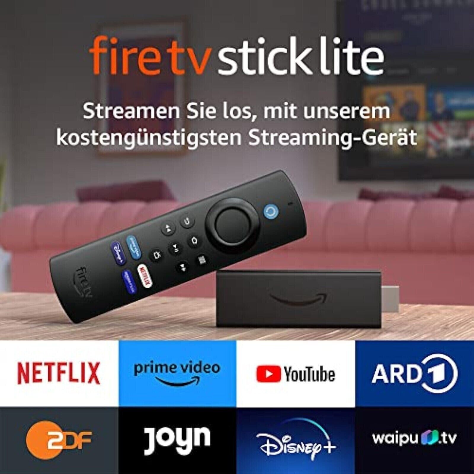 Amazon Fire TV-Stick Lite mit Alexa-Sprachfernbedienung Streaming Neu