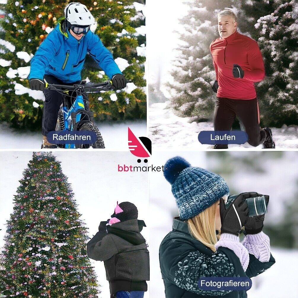 Thermo Touchscreen Winter Handschuhe Damen Herren Unisex Warme Windproof Fahrrad