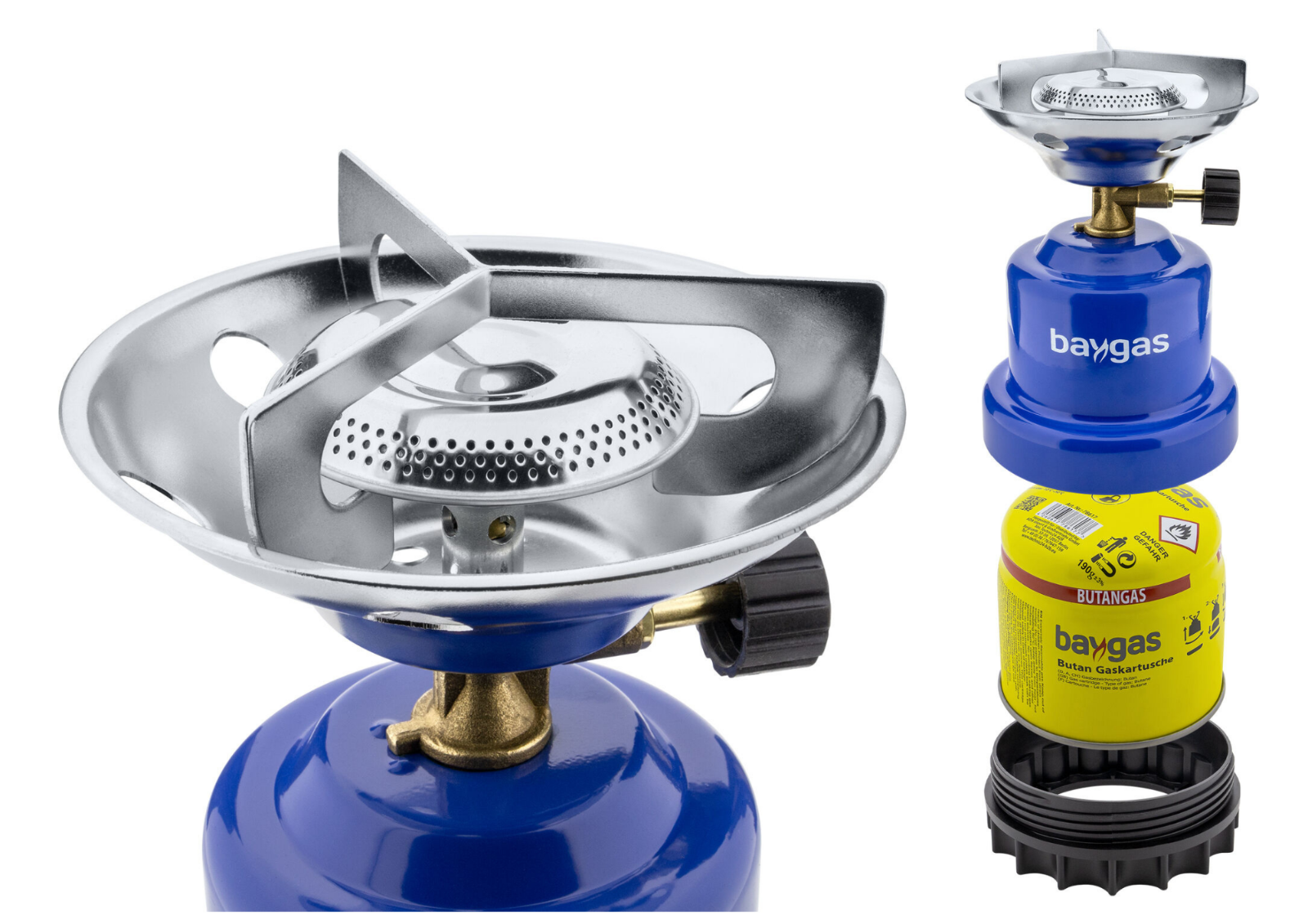 Gas Gaskartuschen Butangas 190g 330 ml Baygas Stechkartuschen Campinggas