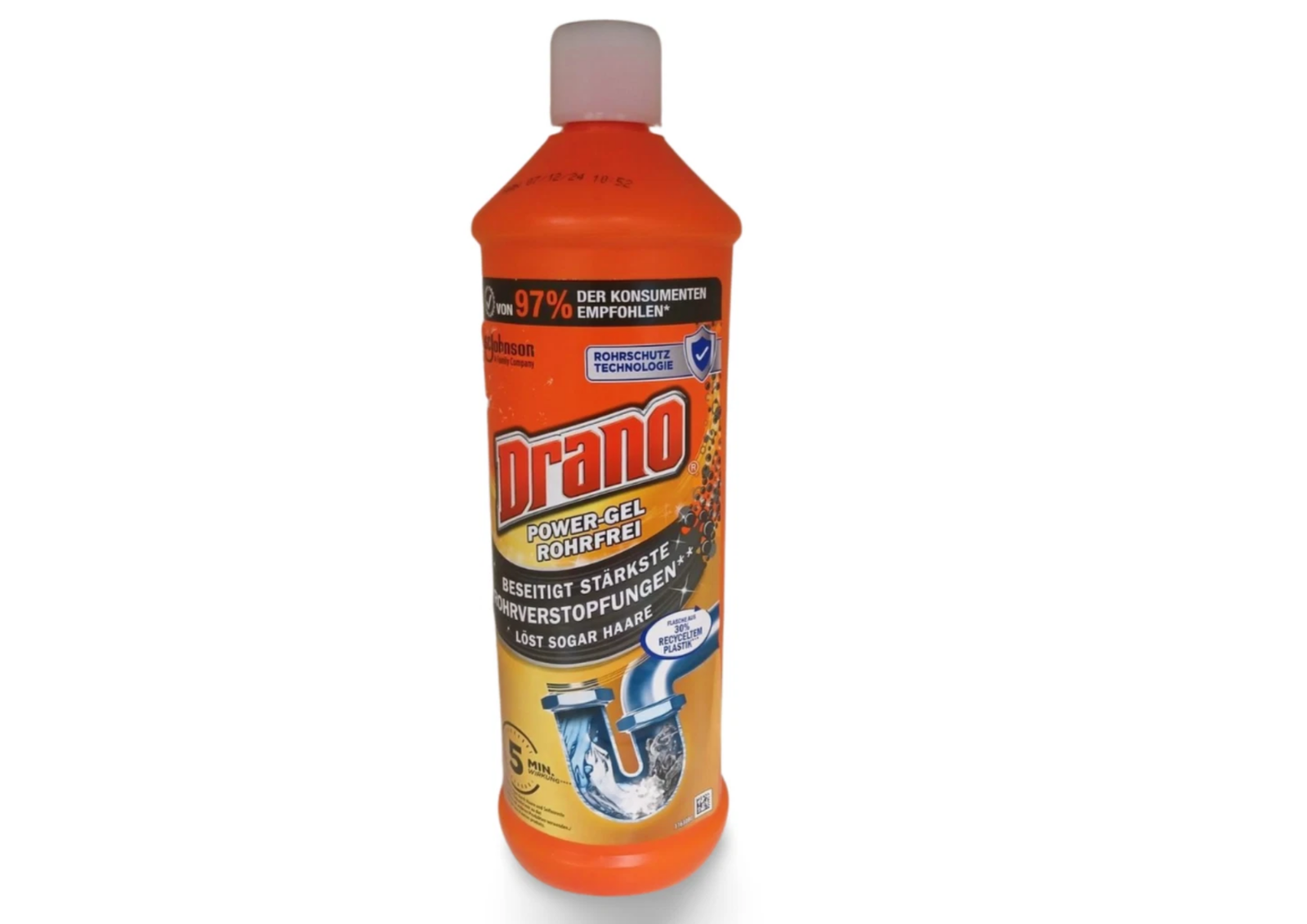 Drano Power Gel Rohrreiniger – Extra starke Reinigung für verstopft (1-3er) Pack