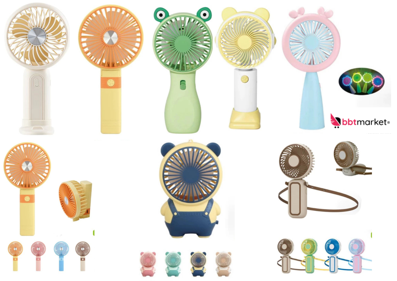 USB Mini Ventilator leise tragbar wiederaufladbar – Verschiedene Modelle 🌬️☀️🎈 🌀💨🖐️🔋🌬️☀️❄️🔄🔌🧊