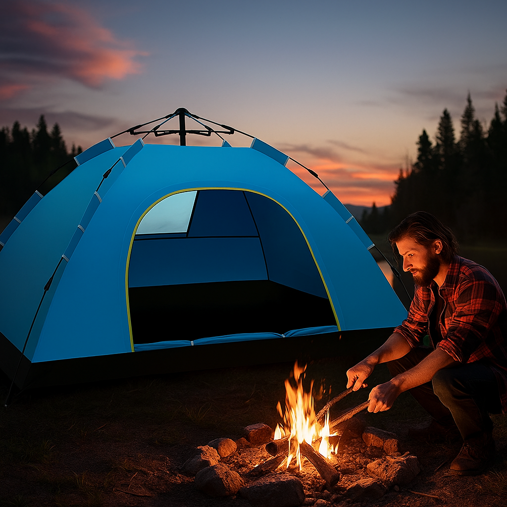 Wasserdichtes Campingzelt für 2–3 Personen – 200×140×115 cm – Tragbar & Stabil