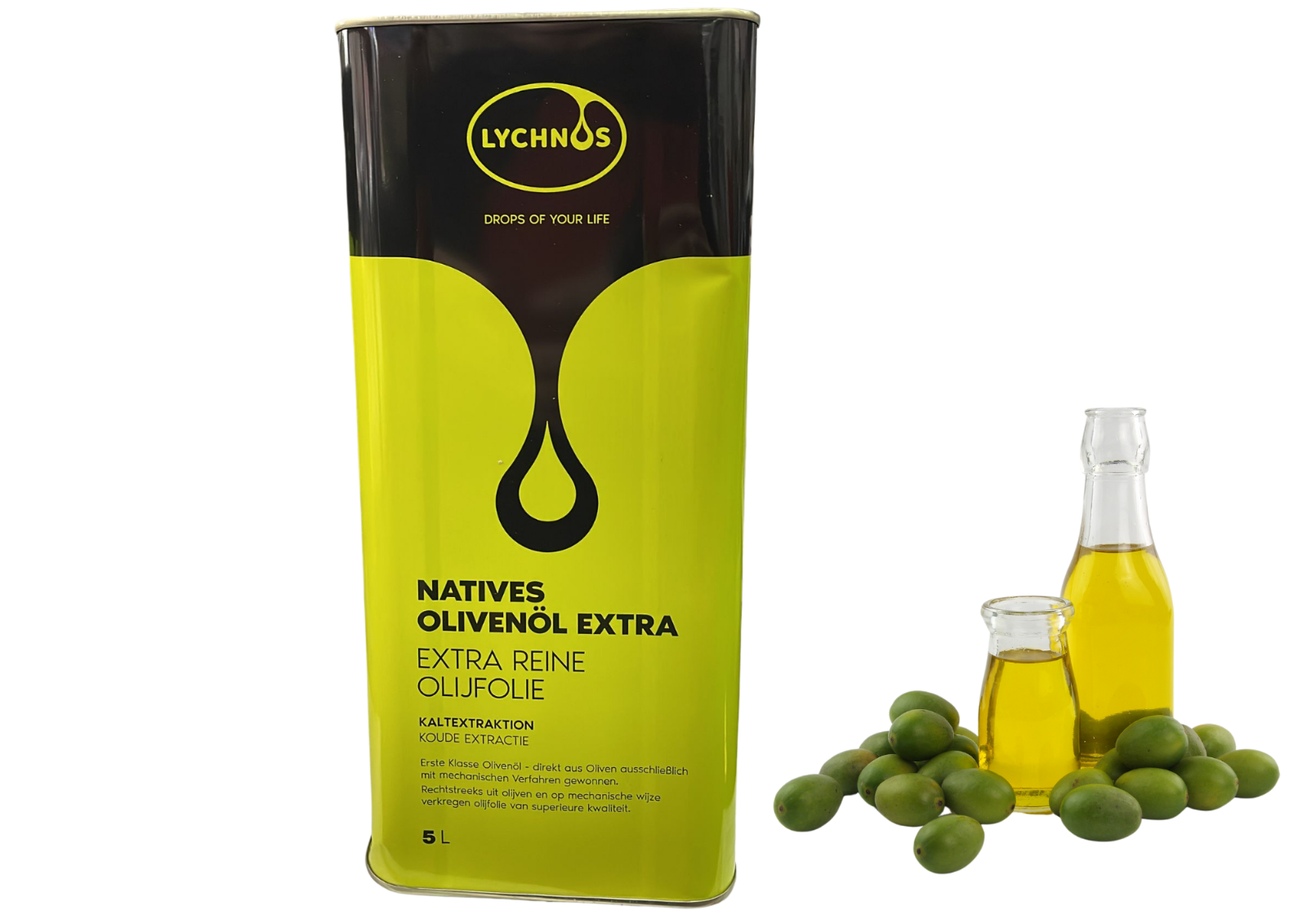 Produktbild von BIO Extra Natives Olivenöl Kaltgepresst, 5 Liter, Aus Spanien