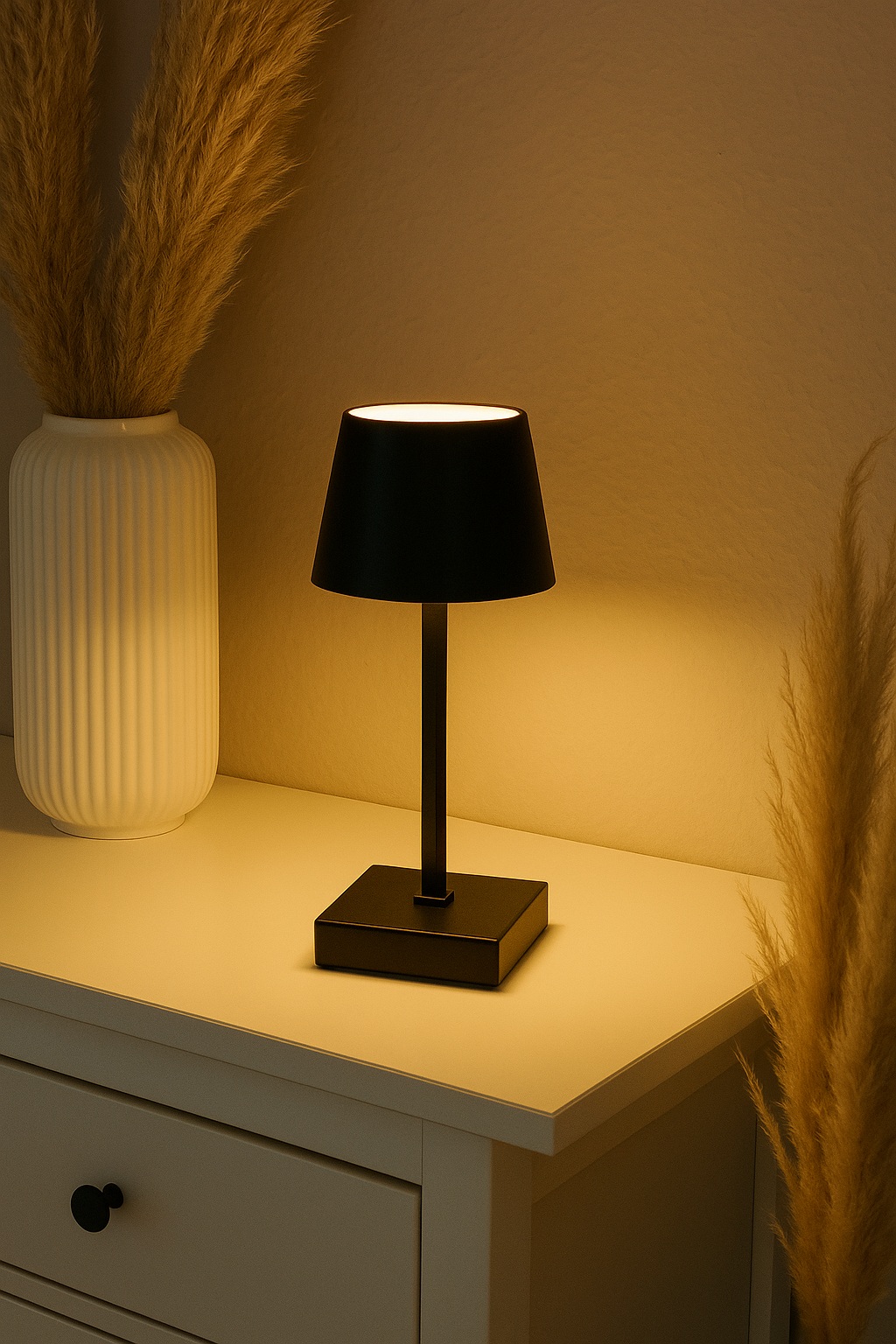 LED Tischleuchte dimmbar Touch | Weiß/Schwarz/Grau | 26 cm | 120 Lumen