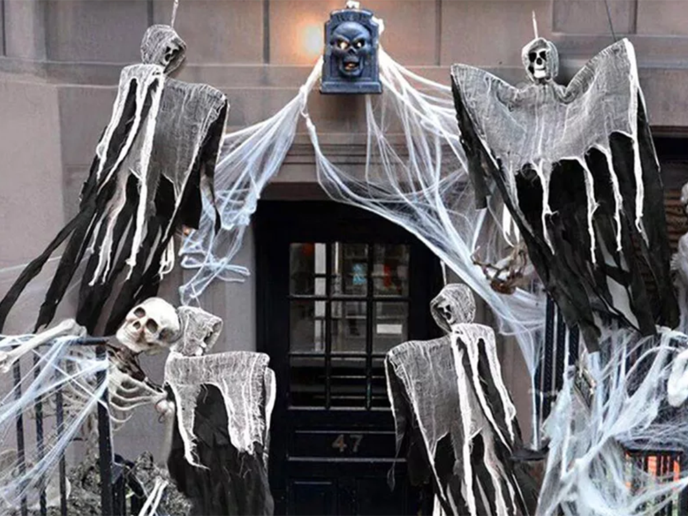 Halloween Deko Geist Hängende Figur Skelett Totenkopf Spukhaus 80cm 👻🎃