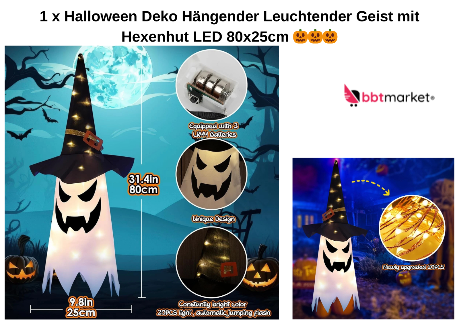 Halloween Party Deko Set 12-teilig 👻 Festliche Dekoideen im Paket