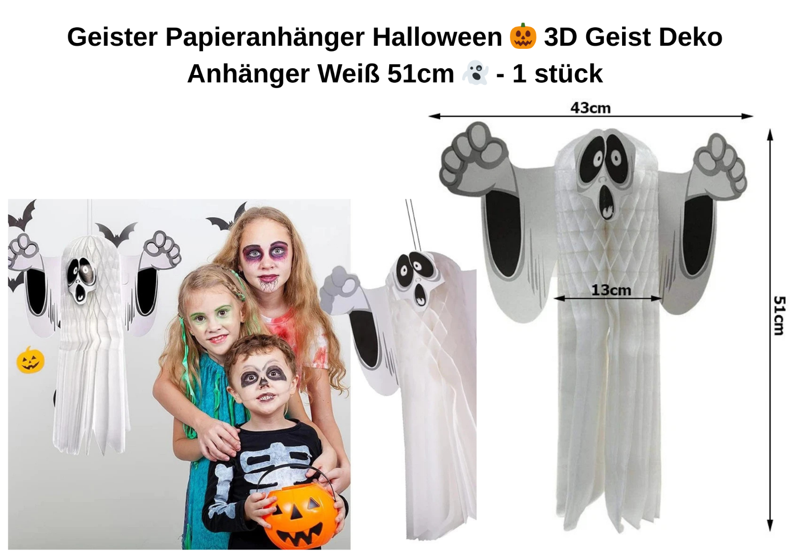 Halloween Party Deko Set 16-teilig 👻 Festliche Dekoideen im Paket