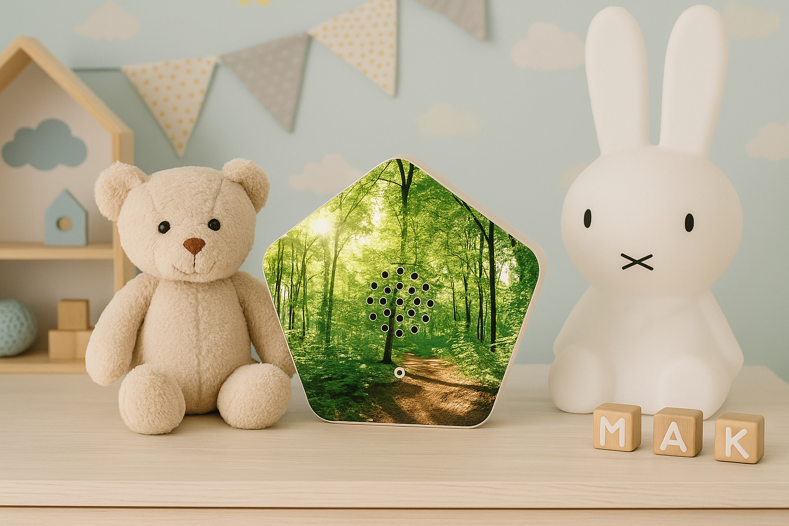 Sound of Nature Box – Naturklänge für Entspannung, mit Bewegungssensor & 12 Wechselbildern