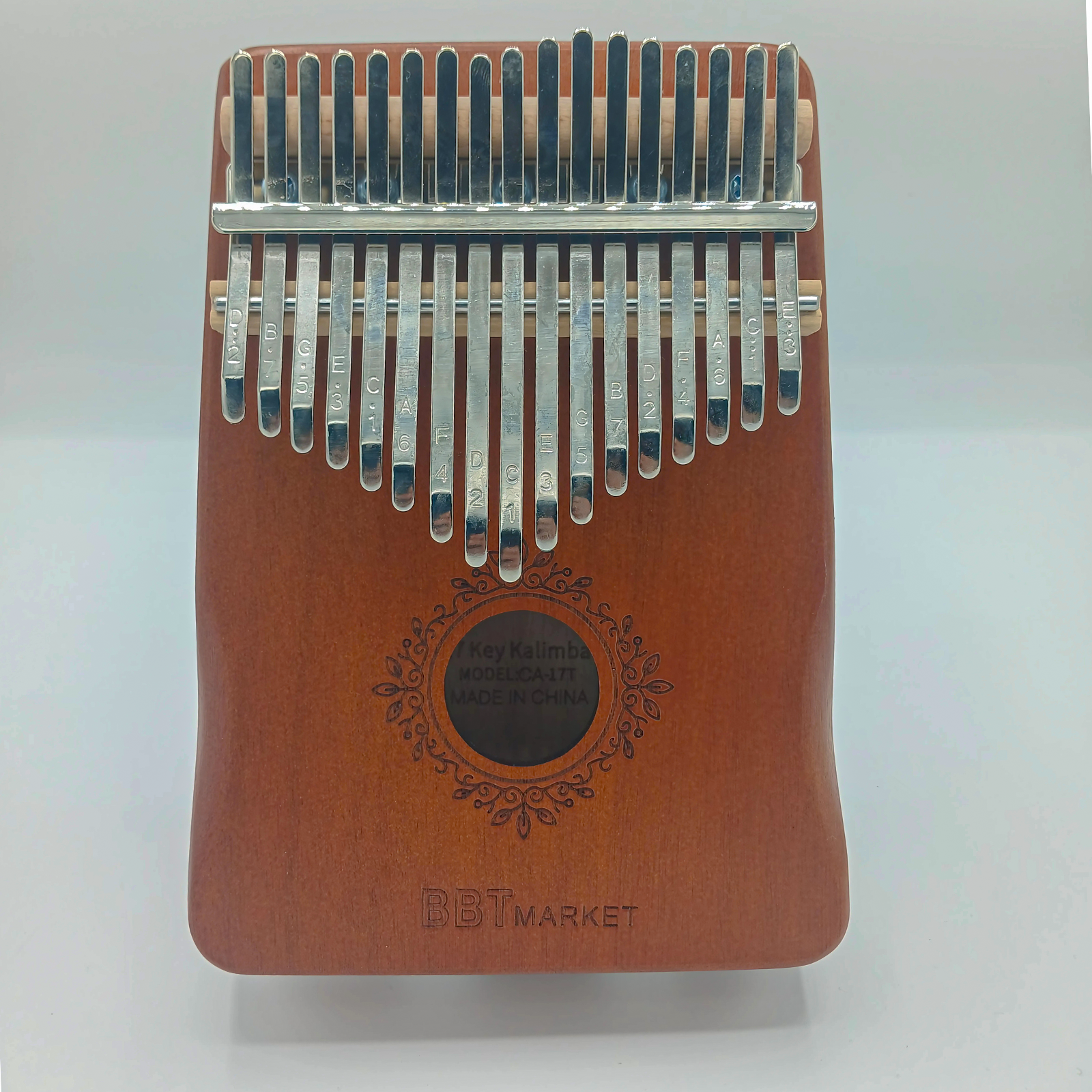 17 Tasten Kalimba Daumenklavi Thumb Piano Finger Tastatur Musikinstrument+Halter