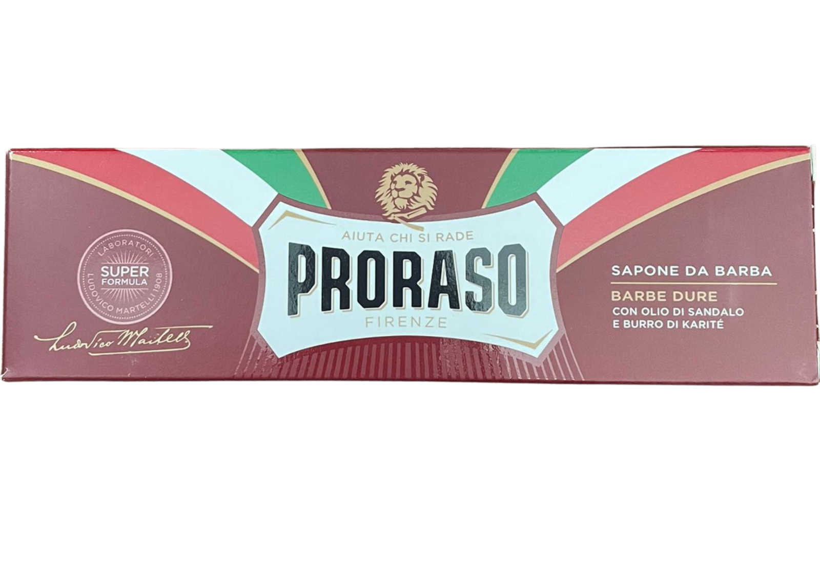 Proraso Rasiercreme Rot 150 ml – Sandelholz & Sheabutter für eine sanfte Rasur
