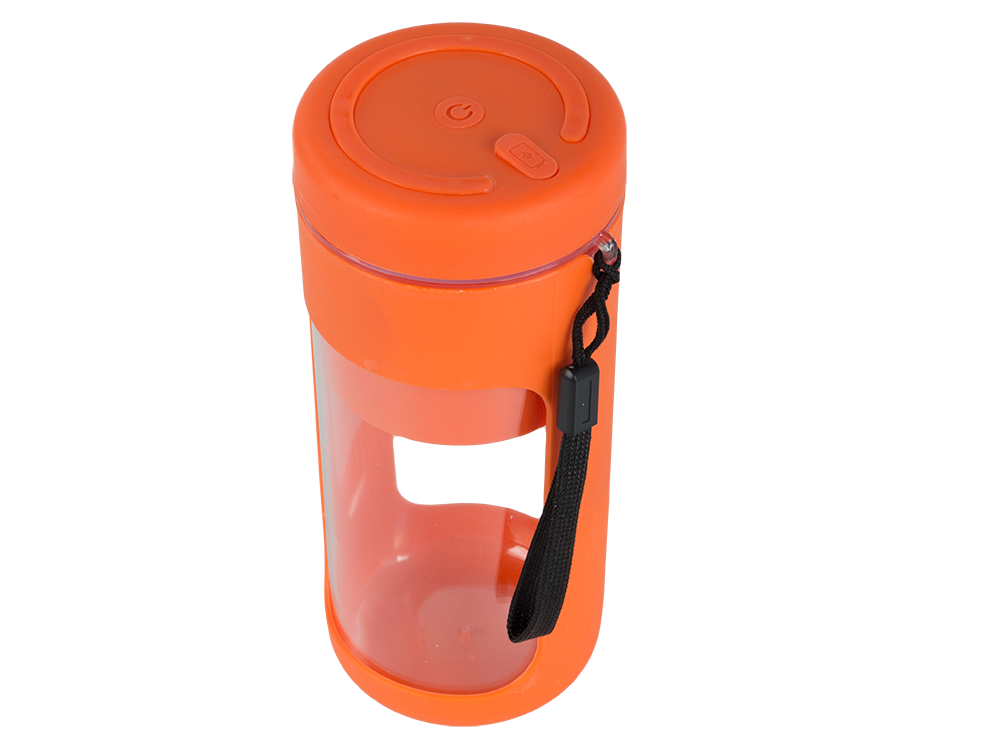 Tragbarer Smoothie Mixer mit USB-Akku – Kabelloser Mini Blender mit 6 Edelstahlklingen & 450 ml Becher für Reisen, Fitness & Büro