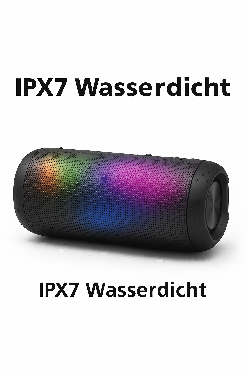 VOSFEEL Bluetooth 5.1 Lautsprecher – Wasserdicht & Tragbar | Starker Bass, True Wireless Stereo & TF-Karten-Support für Handy & PC