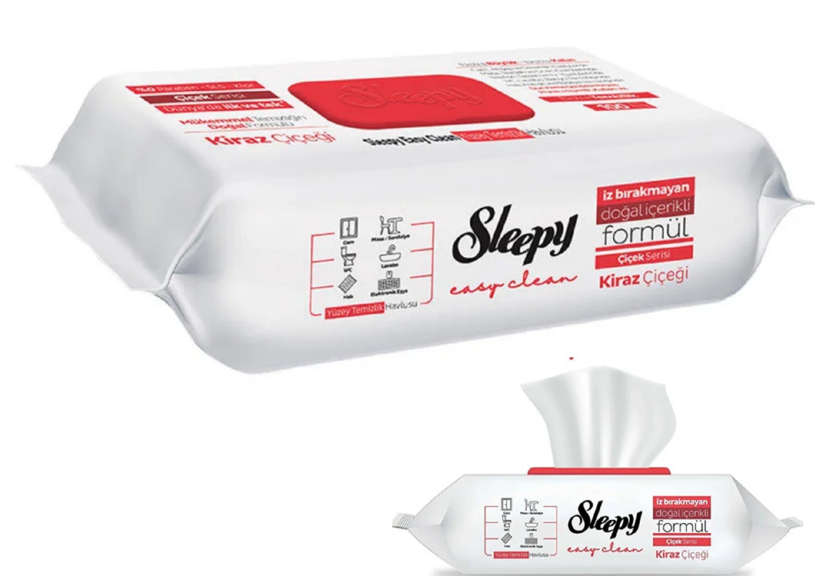 Sleepy Easy Clean Kirschblüte Reinigungstücher 100 Stück – Streifenfrei 🌸