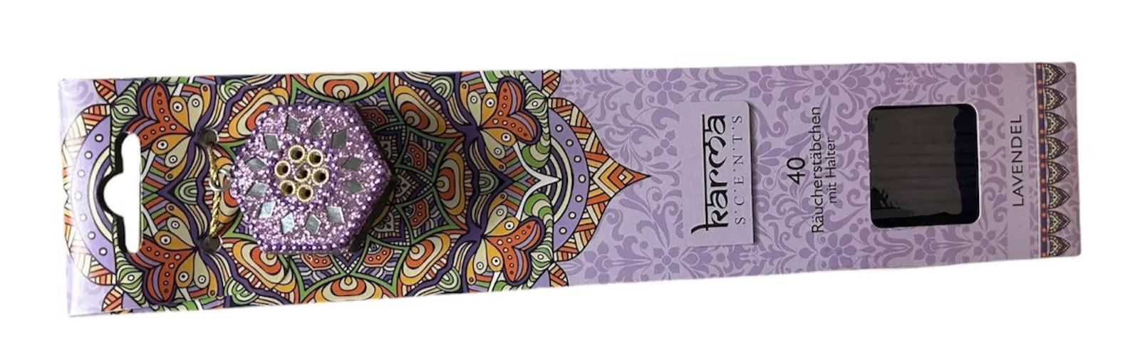 Räucherstäbchen Indische 40 Stück inkl. Halter – verschiedene Düfte (Karma Scent
