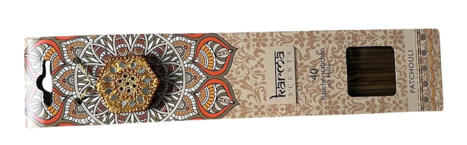 Räucherstäbchen Indische 40 Stück inkl. Halter – verschiedene Düfte (Karma Scent