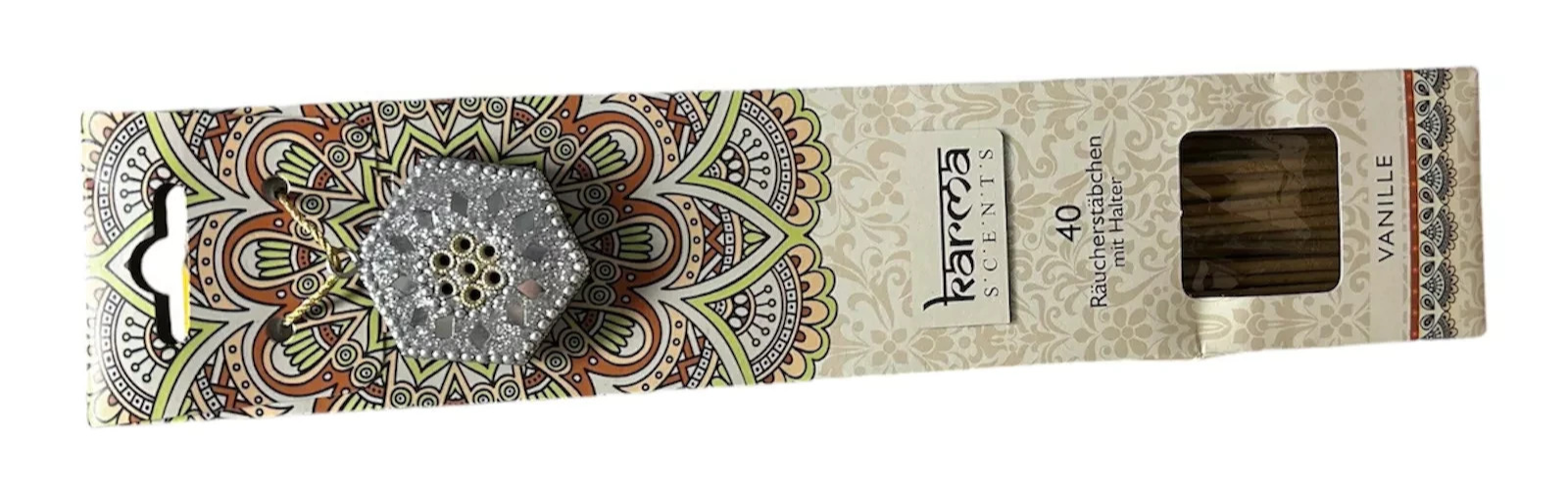 Räucherstäbchen Indische 40 Stück inkl. Halter – verschiedene Düfte (Karma Scent