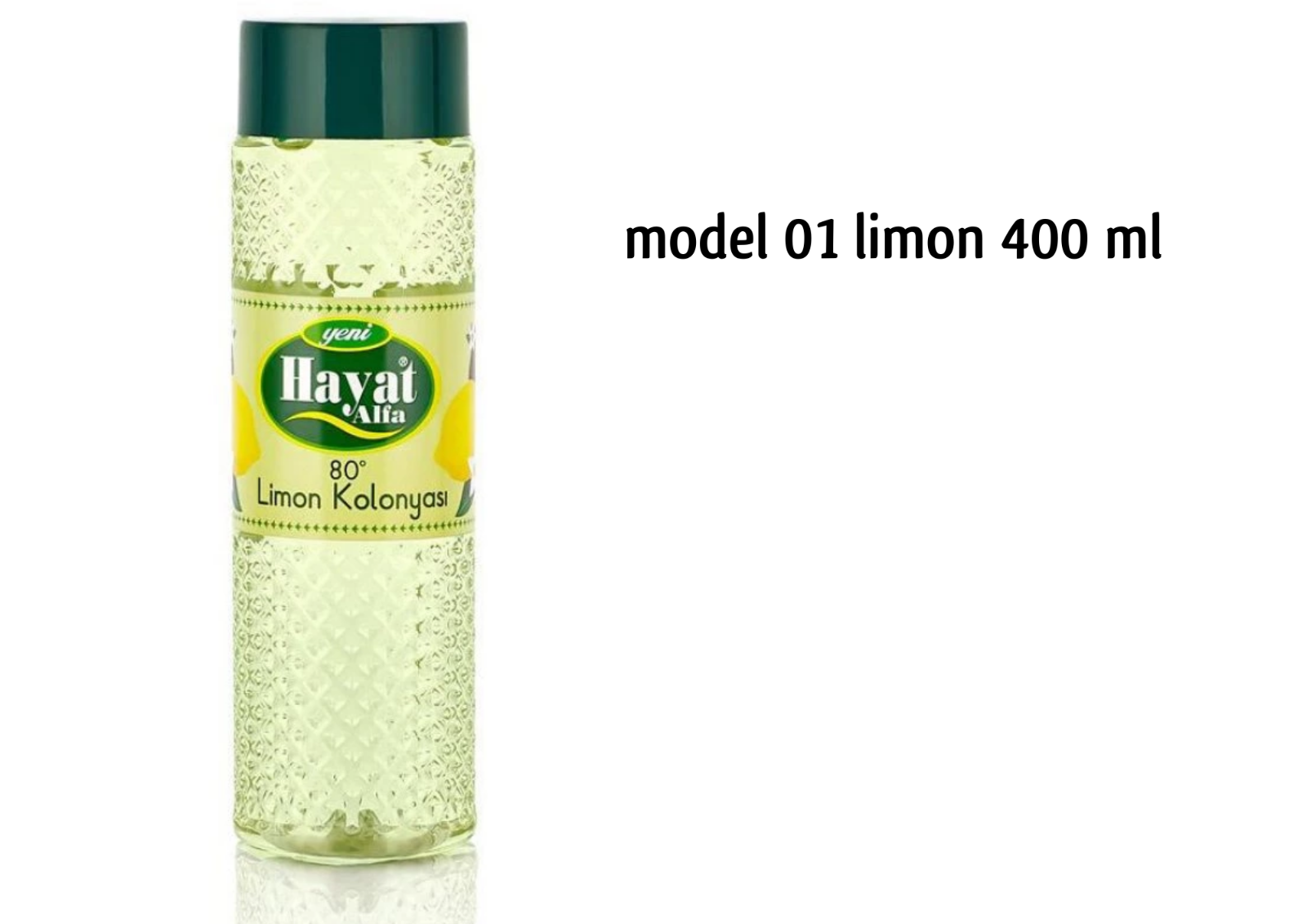 Hayat Alfa Kolonya Set 400 ml & 150 ml – verschiedene Düfte – 60/80 % Alkohol 🍋