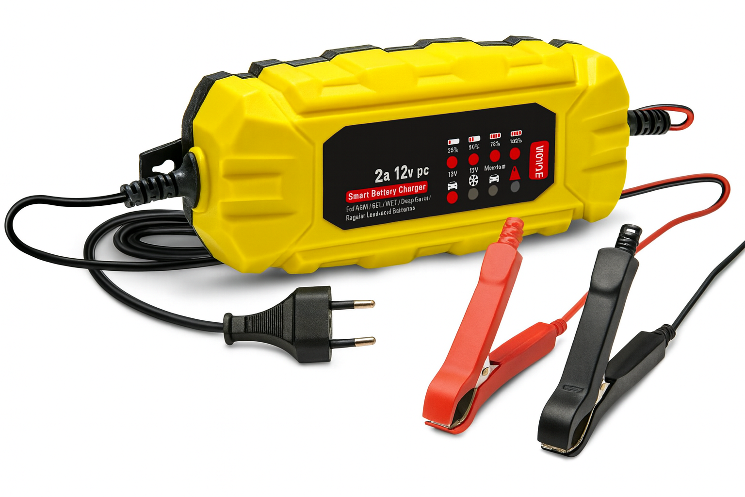 12V Batterieladegerät 4A – Mikroprozessor Ladegerät AGM GEL Auto Motorrad 4–120A