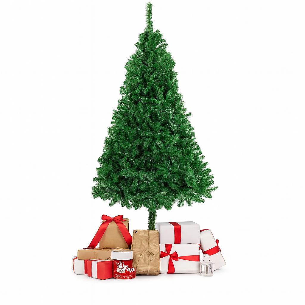 150cm Weihnachtsbaum Grün mit 350 Spitzen und Metallständer Unbeleuchtet 🎄