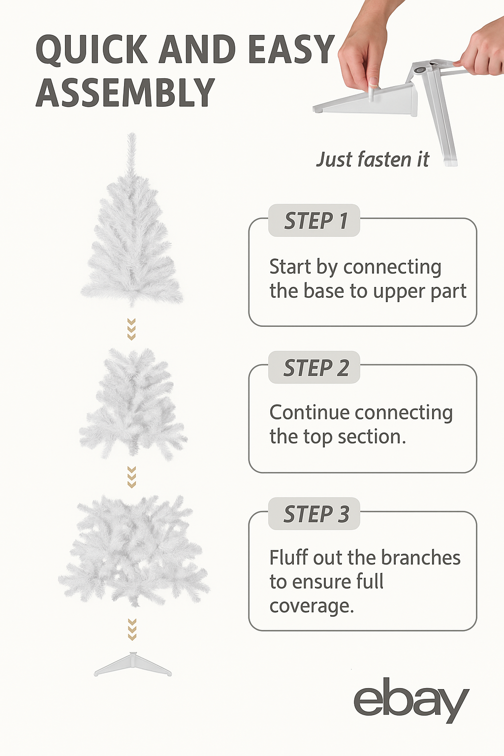 180cm Weihnachtsbaum Nordmanntanne 600 Spitzen Spritzguss Weiß PVC 🎄