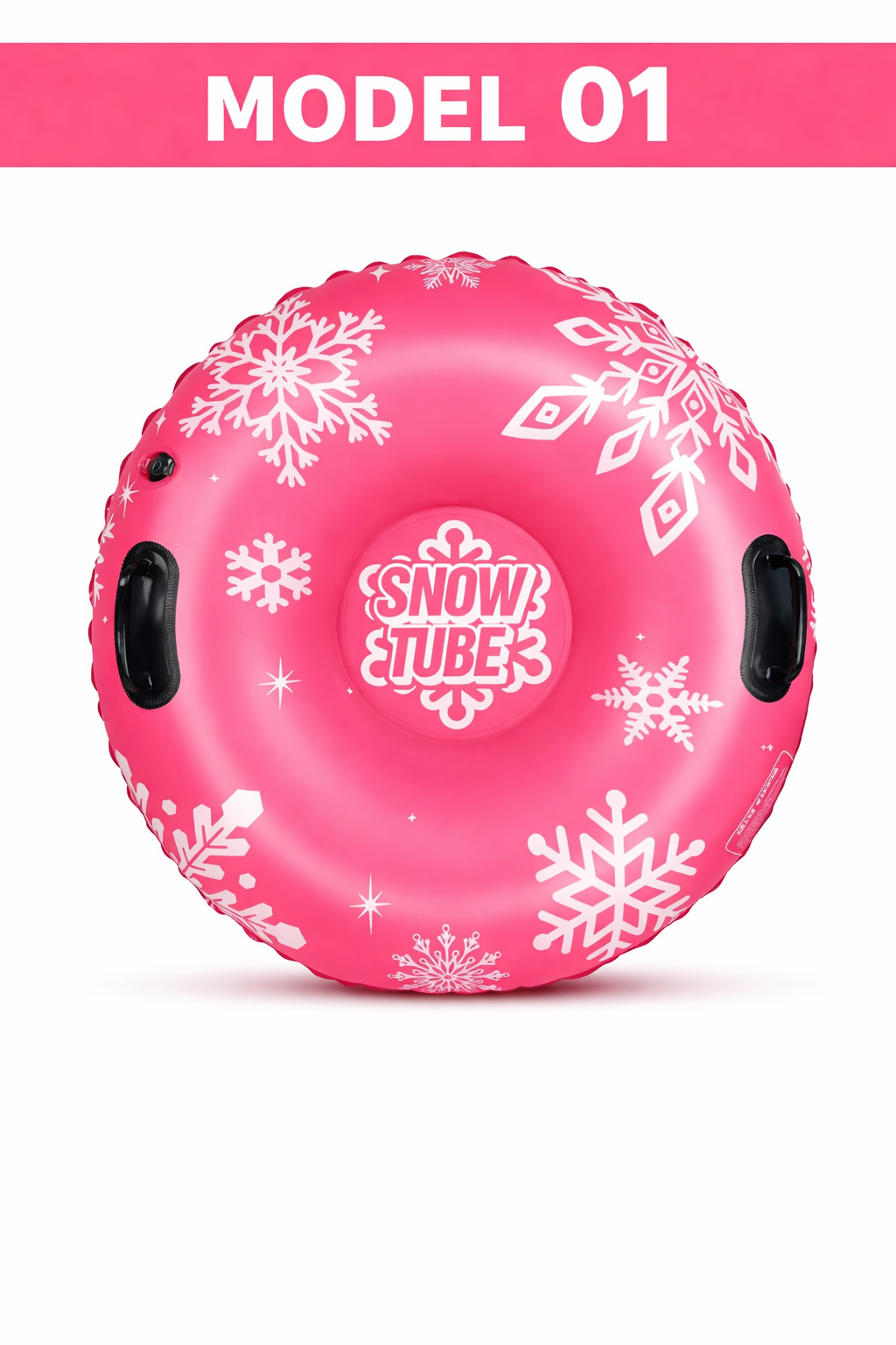 Snow Tube 90 cm –Aufblasbarer Schlitten für Kinder & Erwachsene in Rot Blau Grün