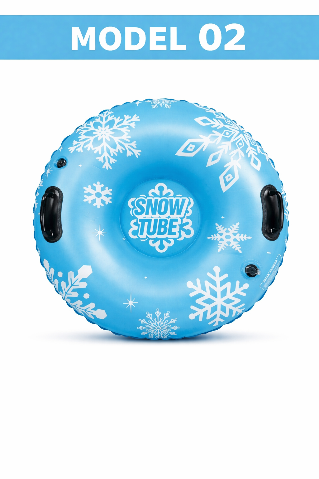 Snow Tube 90 cm –Aufblasbarer Schlitten für Kinder & Erwachsene in Rot Blau Grün