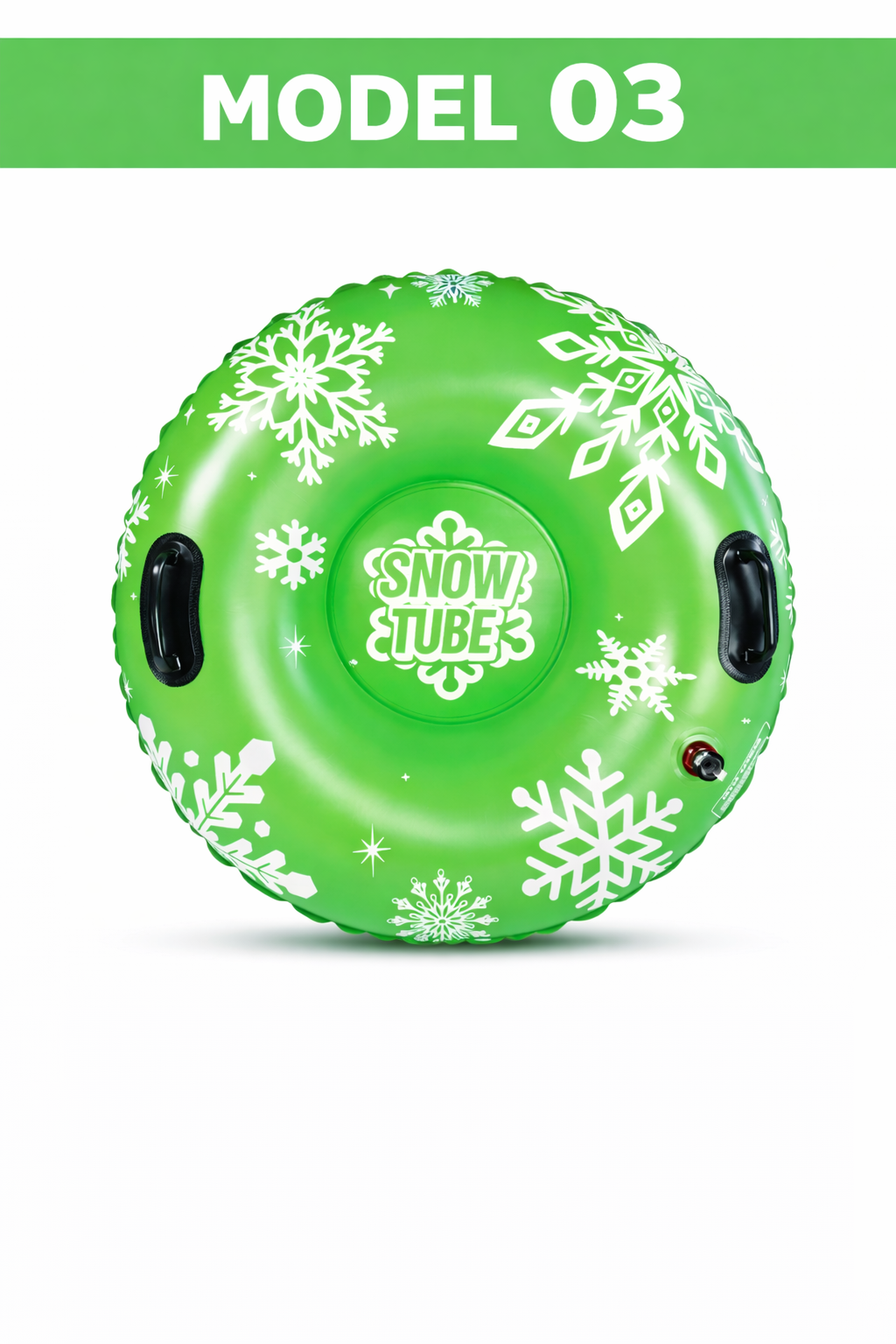 Snow Tube 90 cm –Aufblasbarer Schlitten für Kinder & Erwachsene in Rot Blau Grün