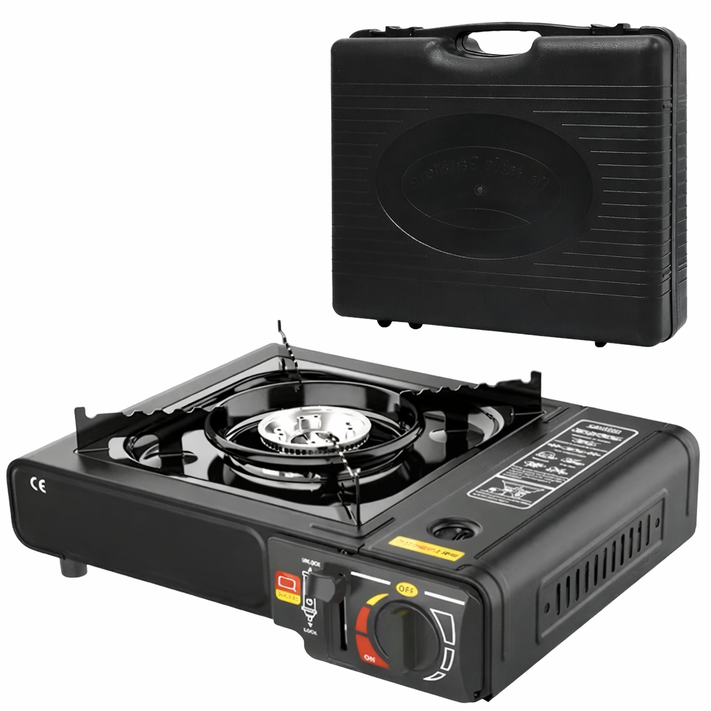 Gaskocher Campingkocher Gasherd Camping Tischkocher Notfall Koffer