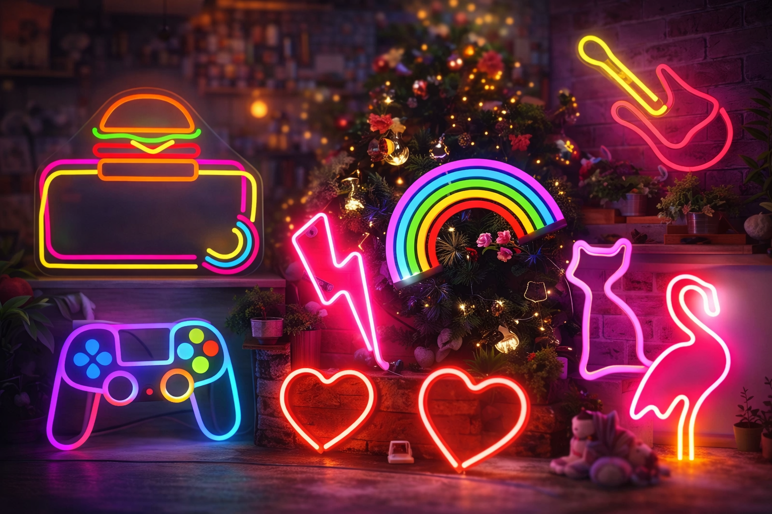 Neon LED Schild Wandlicht Deko Lampe für Zimmer Bar Party