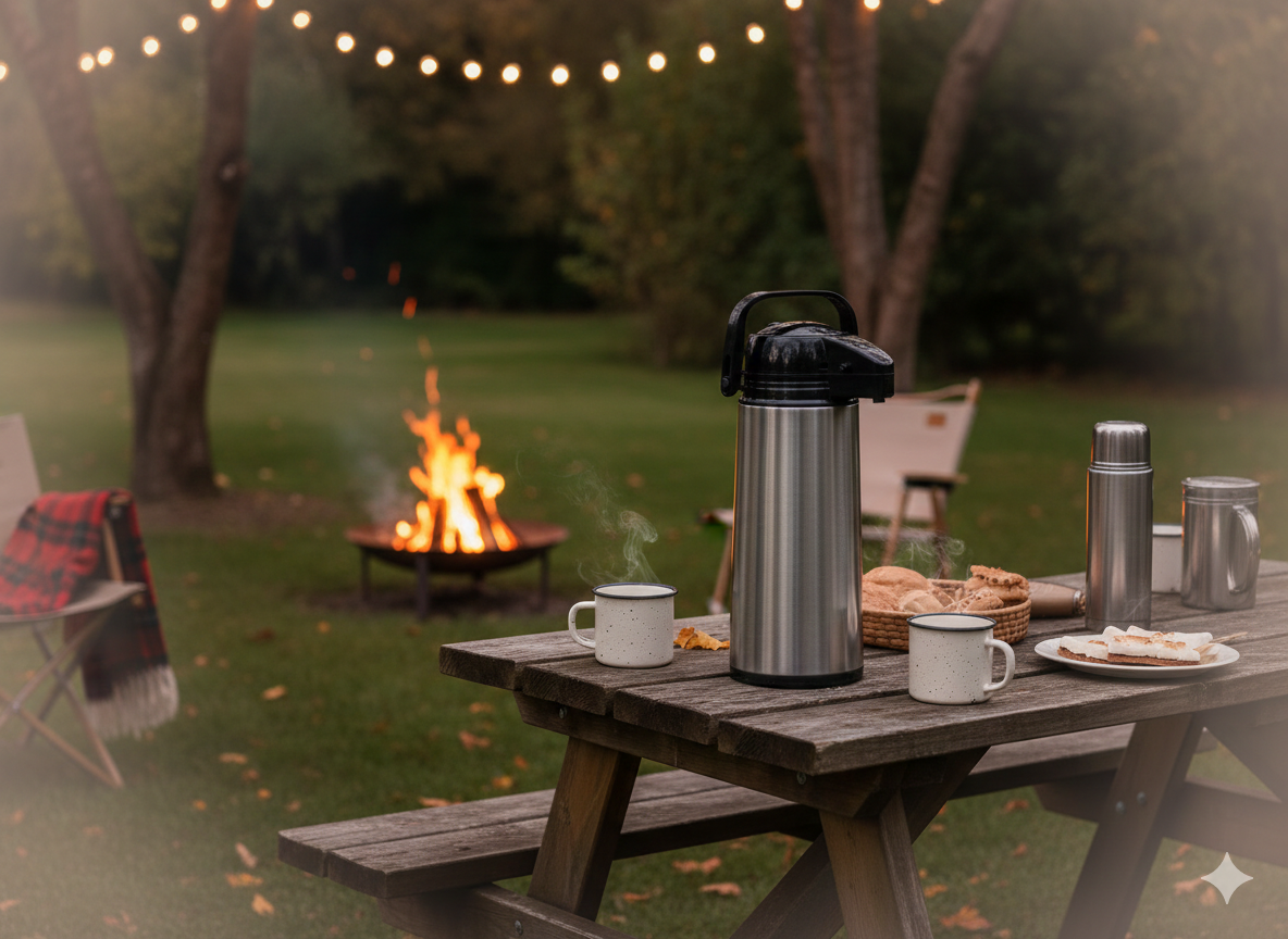 Thermoskanne mit Edelstahlhahn 1,9 L Isolierkanne Kaffee Tee ☕