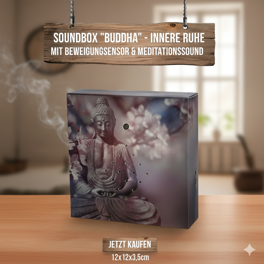 Soundbox Bewegungsmelder Naturgeräusche Vogelgezwitscher Wellenrauschen Relax