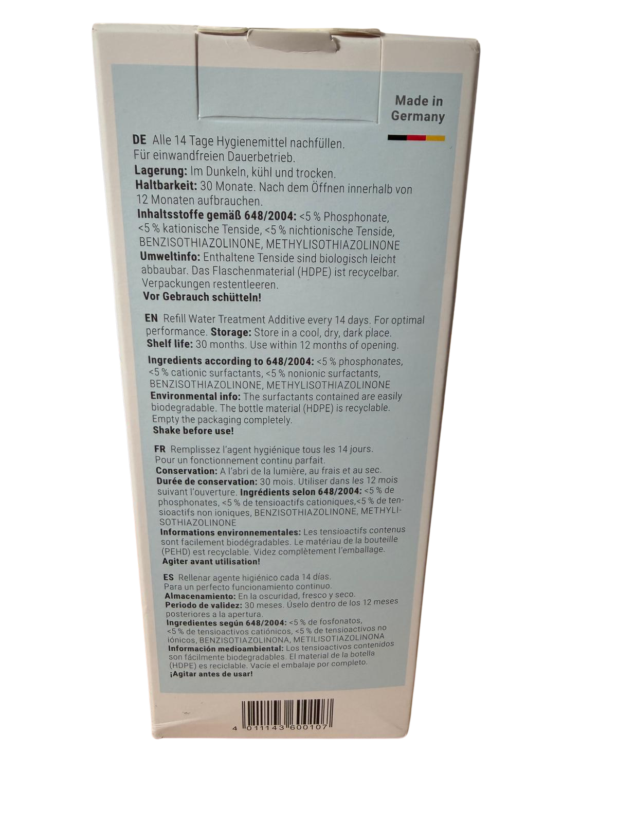 Venta Hygienemittel 500 ml – Für hygienischen Betrieb von Venta Luftbefeuchtern