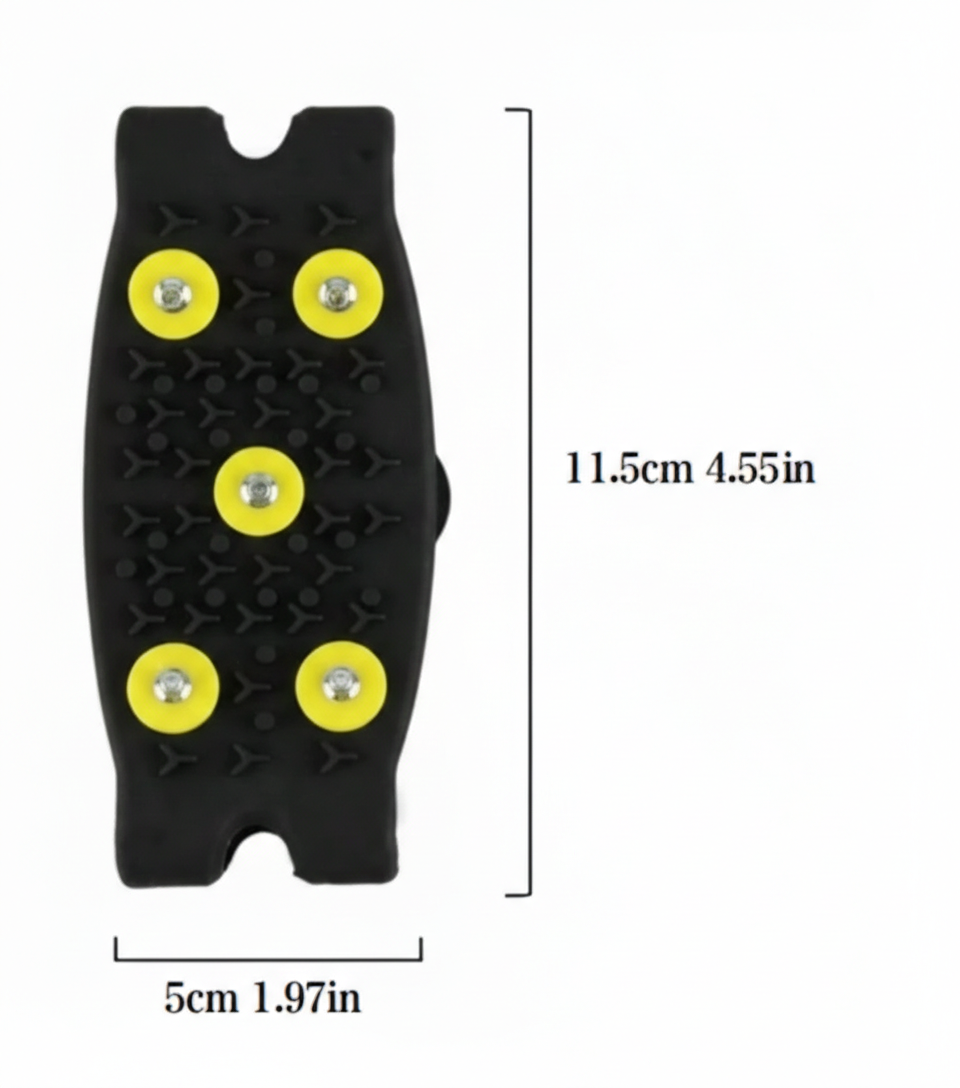Anti Rutsch Schuhüberzüge Eisspikes 5 Zähne Outdoor Schnee 1 Paar
