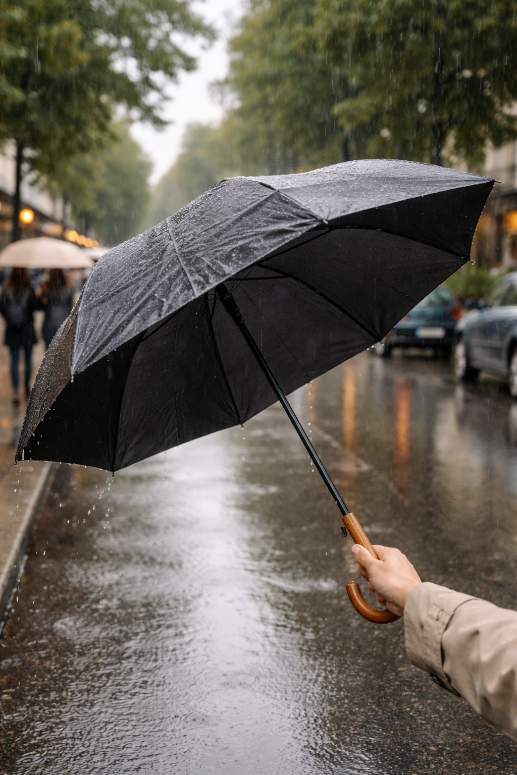 Regenschirm XXL 125cm Regenbogen Stockschirm Sturmfest Golfschirm