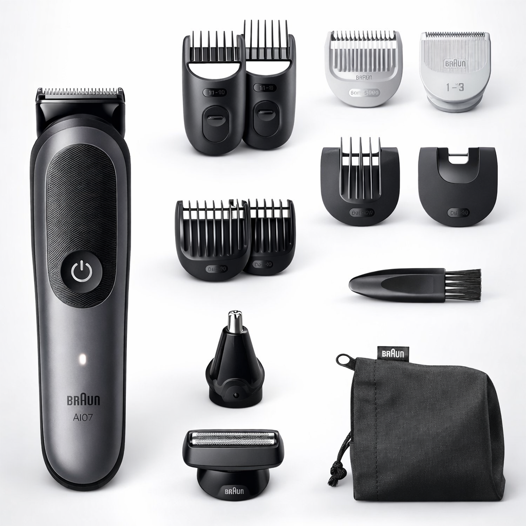 Braun Series 7 All-in-One Trimmer 12in1 Bart Haarschneider Wasserdicht Set