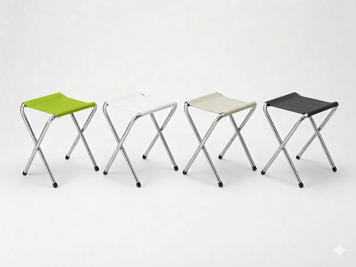 Klapphocker Campinghocker faltbar – Outdoor Angelhocker Reisehocker, 1 Stück