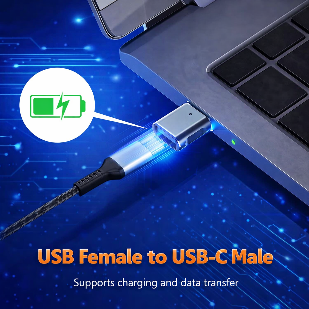 USB-C auf USB OTG Adapter für iPhone 15 16 MacBook iPad Galaxy USB Adapter 1 PC