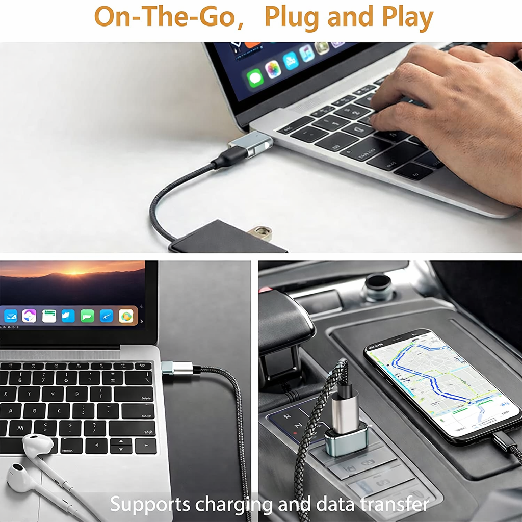USB-C auf USB OTG Adapter für iPhone 15 16 MacBook iPad Galaxy USB Adapter 1 PC