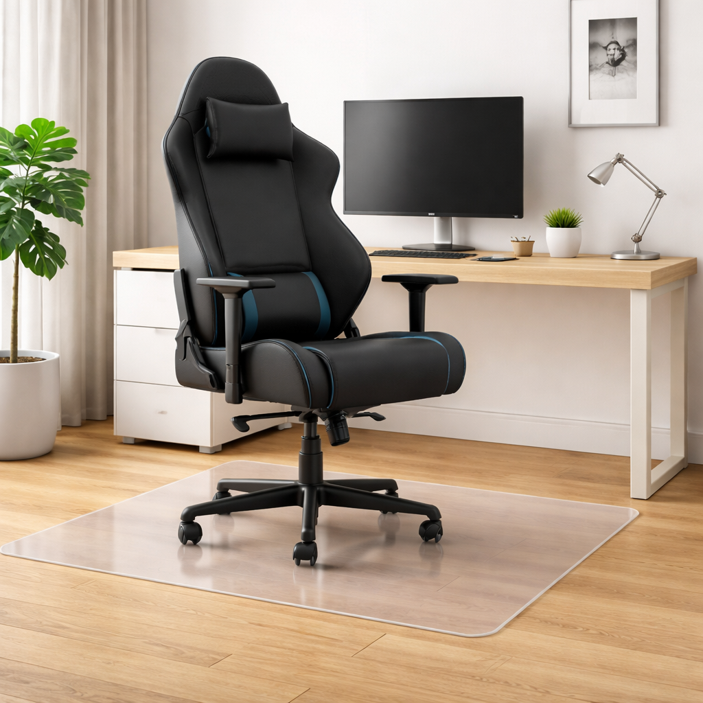 Bodenschutzmatte 100x140 cm Stuhlunterlage Bürostuhl Matte Transparent