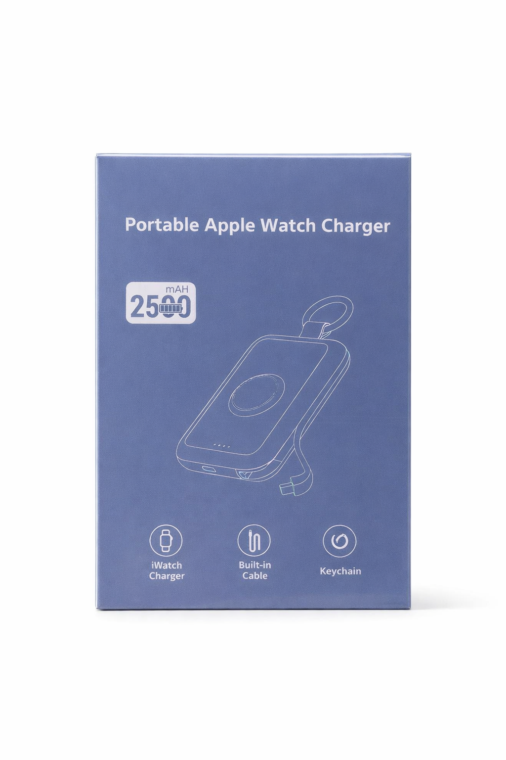 Powerbank kompatibel mit Apple Watch 2500mAh – magnetisches Ladegerät USB-C kompakt tragbar