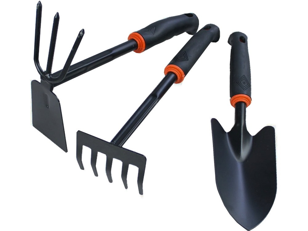 Gartengeräte Set 6tlg Gartenwerkzeug Schaufel Harke Hacke für Gartenarbeit