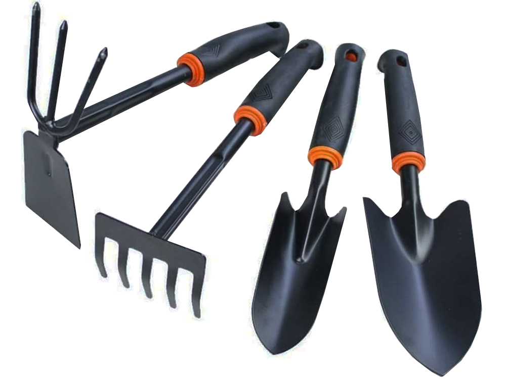 Gartengeräte Set 6tlg Gartenwerkzeug Schaufel Harke Hacke für Gartenarbeit