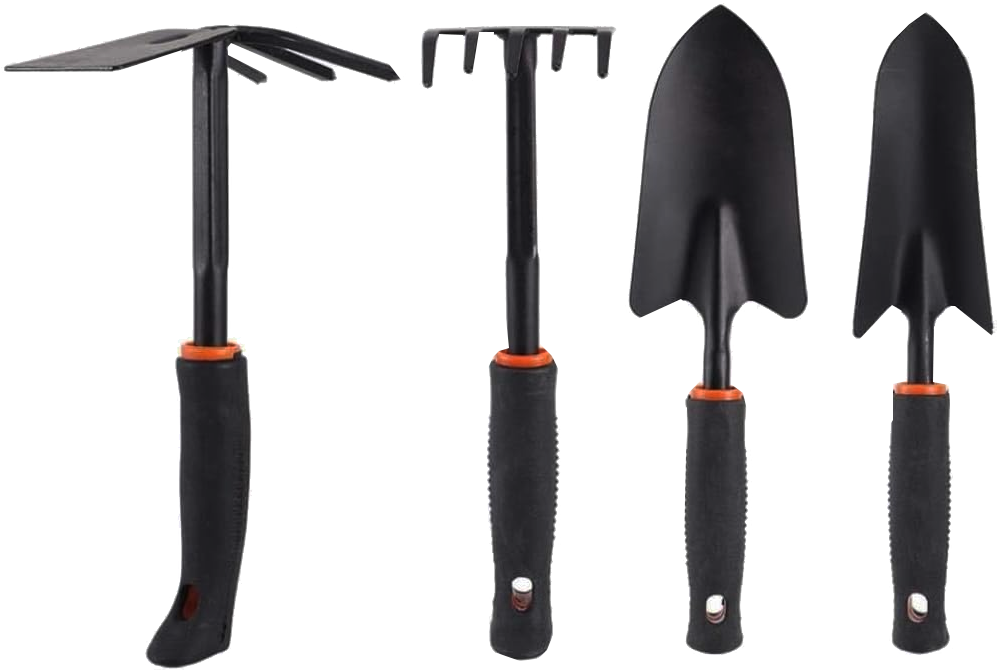 Gartengeräte Set 6tlg Gartenwerkzeug Schaufel Harke Hacke für Gartenarbeit