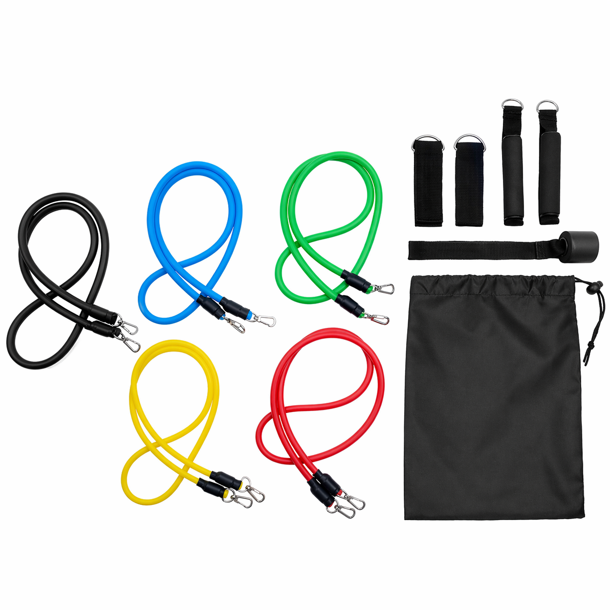Widerstandsbänder Set 11tlg Fitnessbänder für Training Yoga Krafttraining