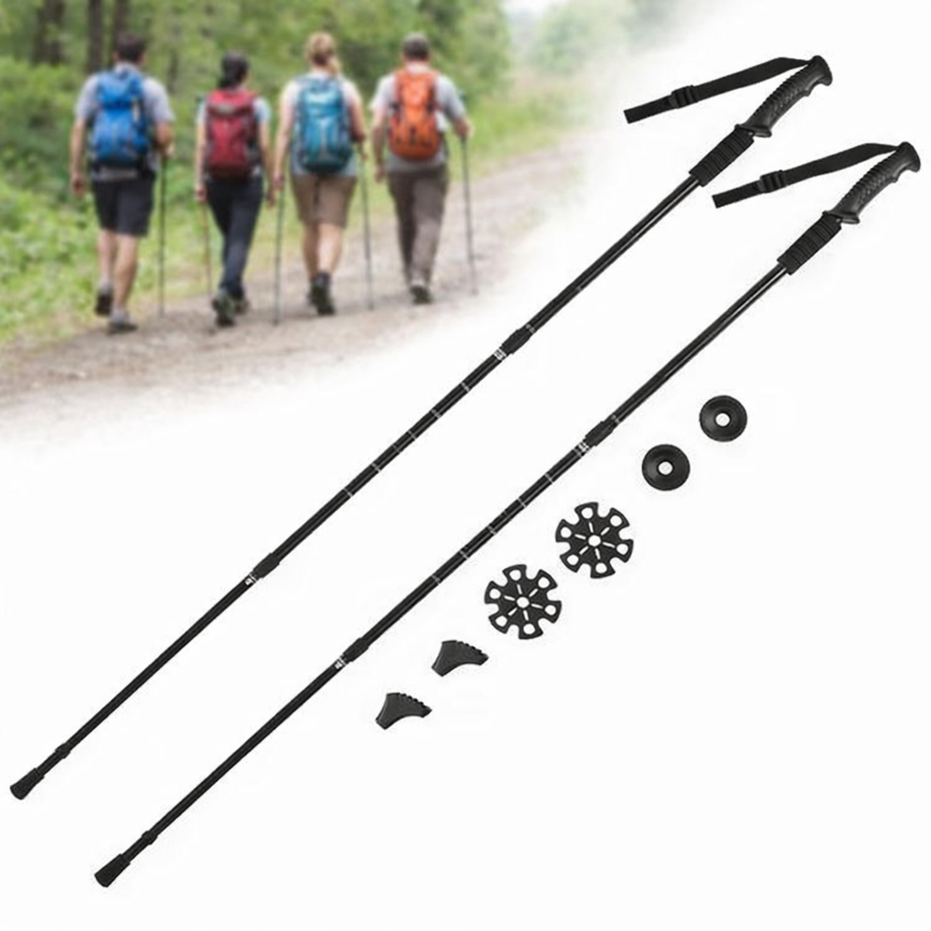 Nordic Walking Stöcke Set Alu verstellbar Antishock leicht für Damen Herren